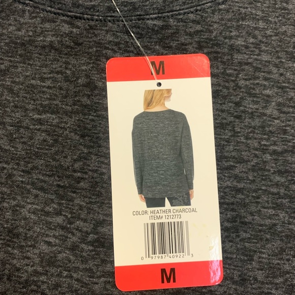 New 32 degrees Gray fleece sweatshirt Sz. M - Picture 4 of 7